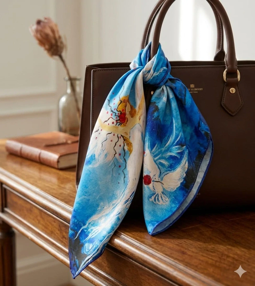 Andělský šifónový šátek