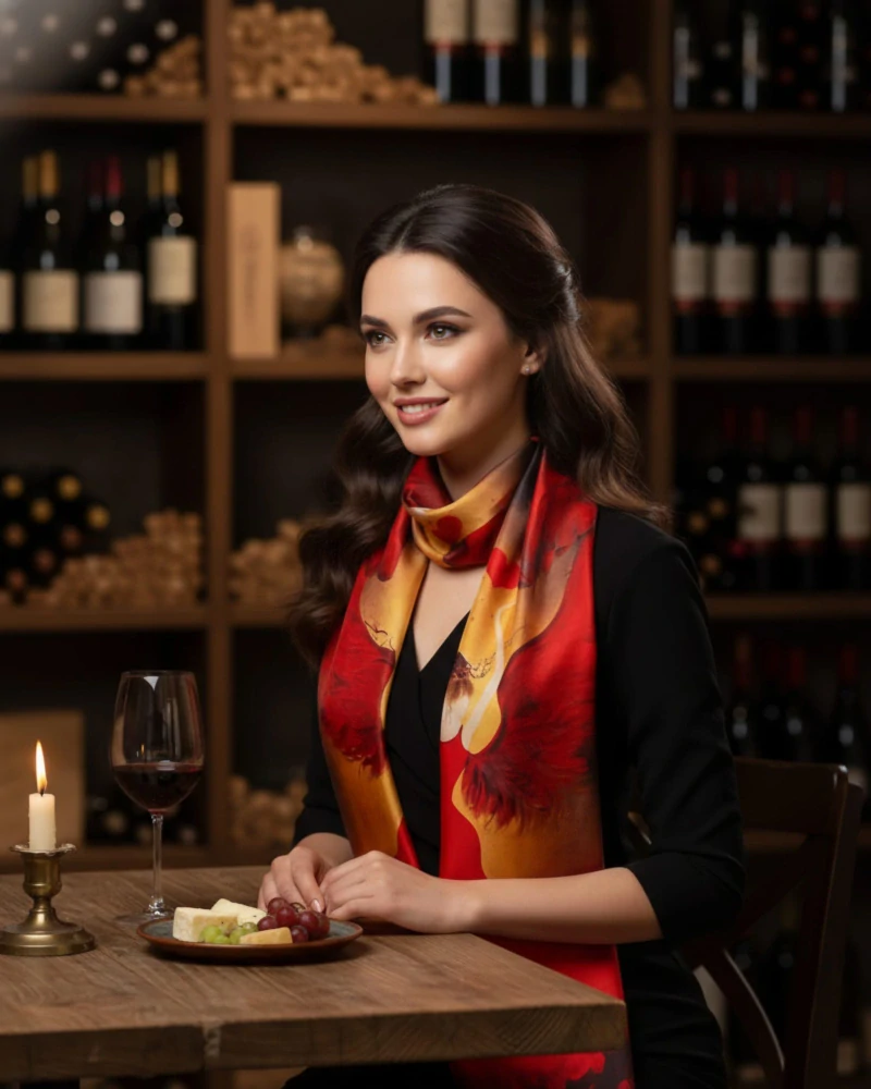 Andělský šifónový šátek