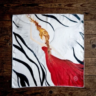 Andělský šifónový šátek