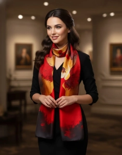 Andělský šifónový šátek